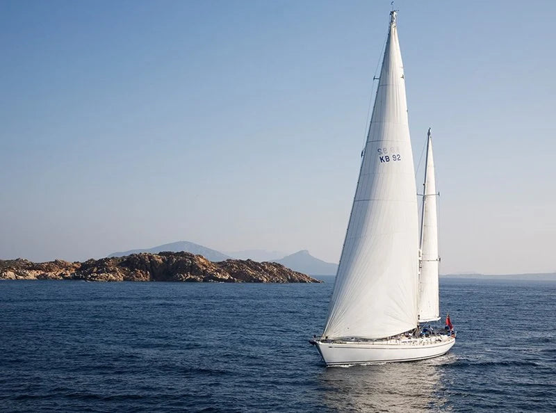 Sailboat on open water